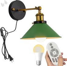 Load image into Gallery viewer, Remote Control Lamp Macaron Metal Wall Sconce Adjustable Lighting Fixture with Stepless Dimming