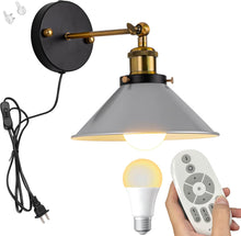 Load image into Gallery viewer, Remote Control Lamp Macaron Metal Wall Sconce Adjustable Lighting Fixture with Stepless Dimming