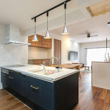 Load image into Gallery viewer, Adjusted Cable Track Lamp Silver Metal Cone Shade Modern Pendant Lighting for Kitchen