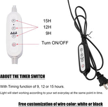 Load image into Gallery viewer, Plant Grow Plug-in Pendant Light Macaron Style Portable with Timer Full Spectrum for Balcony