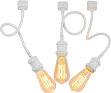 Load image into Gallery viewer, Track Light Mini E26 Base Flexibly Rotatable Light Goose Neck White Lamp
