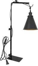 Load image into Gallery viewer, Free Standing Plant Grow Stand Adjustable Height 5.9 Ft Plug Cord with Timer Switch Black Cone Shade