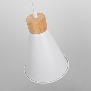 3-Pack Full Spectrum Adjusted Light J-Type Track Light Wooden White Shade Vintage Design for home