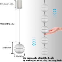 Load image into Gallery viewer, Adjusted Levitate Metal Mini Track Light Retractable Lift Dimmable Remote Control Smart Light 3pcs