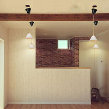 Load image into Gallery viewer, Ceiling Pendant Light Custom Wire Length Adjusted Cord White Modern Design Pendant Socket