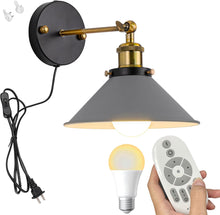 Load image into Gallery viewer, Remote Control Lamp Macaron Metal Wall Sconce Adjustable Lighting Fixture with Stepless Dimming