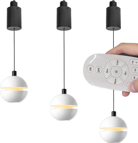 Adjusted Levitate Metal Track Light Retractable Lift Dimmable Remote Control Smart Light 3pcs