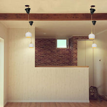 Load image into Gallery viewer, Ceiling Pendant Light Adjusted Cord Custom Wire Length White Pendant Modern Style for Kitchen Stairs