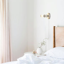 Load image into Gallery viewer, Half Chrome Globe Shape Decorative Wall Light  Modern Chrome Vanity Wall Lamp for Bathroom Bedroom