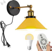 Load image into Gallery viewer, Remote Control Lamp Macaron Metal Wall Sconce Adjustable Lighting Fixture with Stepless Dimming