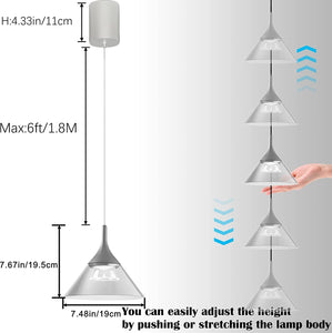 Adjusted Levitate Track Light Retractable Lift Dimmable Remote Control Smart Light 3pcs