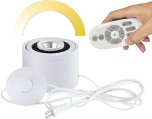 Load image into Gallery viewer, Remote Dimmable 7W LED Barrel Type 5.9ft On/Off Foot Pedal Switch Cord Wall Spotlight White