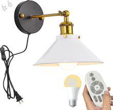 Load image into Gallery viewer, Remote Control Lamp Macaron Metal Wall Sconce Adjustable Lighting Fixture with Stepless Dimming