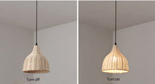 Load image into Gallery viewer, Ceiling Spotlights Remodel Droplight Rattan Shade Modern Design Hanging Light Conversion Kit For E26 Ceiling Lamp