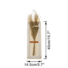 Load image into Gallery viewer, Dried Flowers Handmade Cotton Rope Woven Battery Dimming Wall Lamp Warm Atmosphere For Bedsides Store Entrance Home