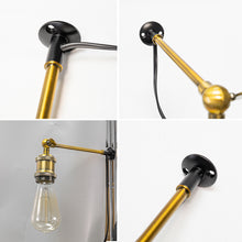 Load image into Gallery viewer, Dimming Timer Mini Bracket (3.3 cm Diameter) Wired Wall Lamp Easy Install E26 Base Vintage Design Adjusted Angle Mounting Narrow Wood for Bar Loft Home(No Bulb)