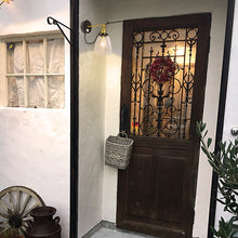Load image into Gallery viewer, Motion Sensor Light Adjustable Angle Corded Retro Design Glass Metal Entrance Bedsides Wall Light