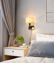 Load image into Gallery viewer, Dimming Timing 2-Light Plug in Cord/Battery Run Wall Bracket Light Adjusted Angle No Drilling Required Fixed Vintage Design