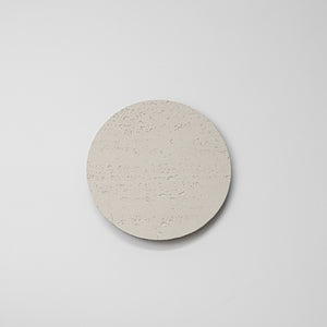 Stone Textured Round Handmade White High Quality Home Decor Convenient Hook Wall Sconce Go Wire-Free Battery Background Light