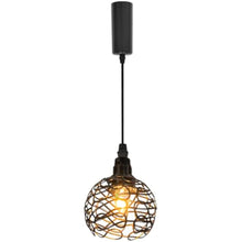 Load image into Gallery viewer, 1Pcs Mini Hollow Shade Track Light Adjusted Cord Vintage Track Lamp for Dining Room Kitchen Stairs