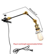 Load image into Gallery viewer, Telescopic Adjustable Arm Horizontal Fittings Bracket Lighting 9.8Feet Cable No Wiring Required