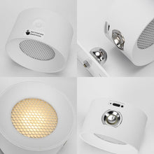 Load image into Gallery viewer, Clip-on Touch Switch Rechargeable Dimmable Spotlight Removable Magnetic 360° Rotating White/Black