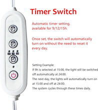 Load image into Gallery viewer, White Track Mount Mini Fan x1, Light x3, Track Rail With Timer Cord x1,  Simple For Plant Shelf Home