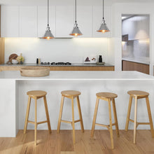 Load image into Gallery viewer, Recessed Mounted Pendant Light Industrial Style Adjustable Height Remote Control for Dining Room