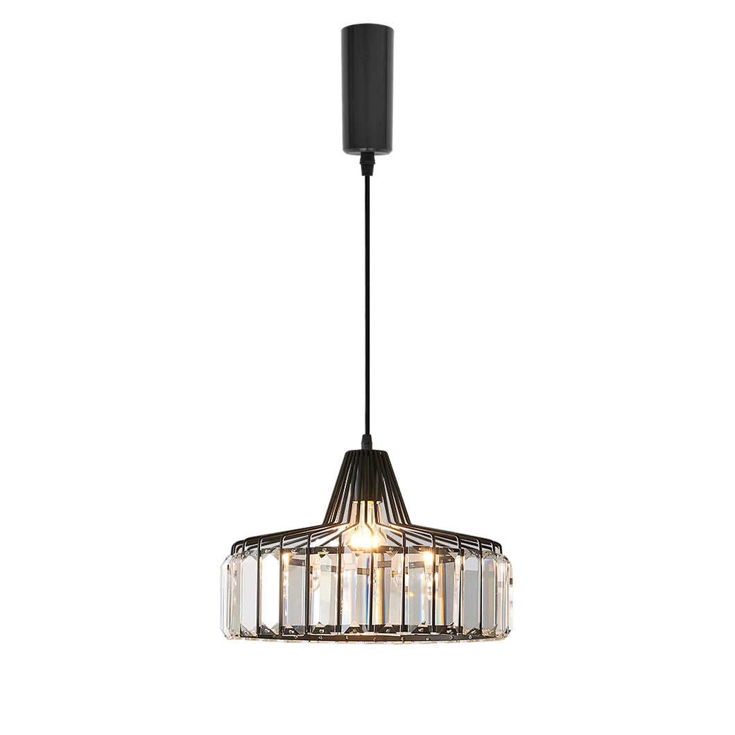 Wired Track Pendant Lights Freely Adjusted Length Crystal Shade Loft Kitchen Sink Lamp Modern Design Dia 25cm