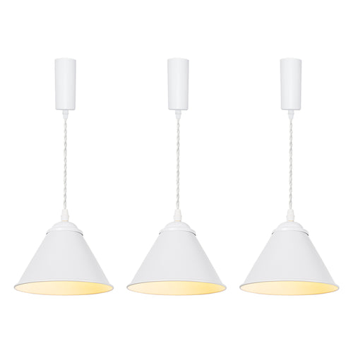 White Or Black Metal Lampshade Track Light Adjusted Cord E12 Base Modern Track Lamp Customizable