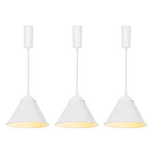 White Or Black Metal Lampshade Track Light Adjusted Cord E12 Base Modern Track Lamp Customizable