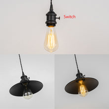 Load image into Gallery viewer, Ceiling Spotlights Remodel Pendant Lamp Black Shade Industrial Style Hanging Light Conversion Kit For E26 Ceiling Lamp