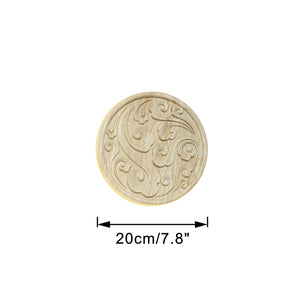 Fine Carved Handmade Wooden High Quality Home Decor Convenient Hook Rounded Wall Sconce Go Wire-Free Battery Light
