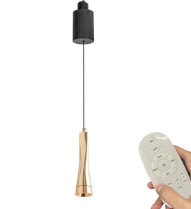 1-Light Track Pendant Light Remote Control with Dimmable Smart Led Light Adjustable Length for Decor