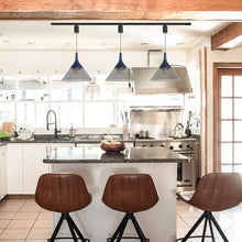Load image into Gallery viewer, Retractable Pendant Light with Adjustable Height Fixture Modern Shape for Kitchen Sloped Ceiling