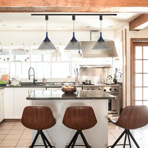 Retractable Pendant Light with Adjustable Height Fixture Modern Shape for Kitchen Sloped Ceiling