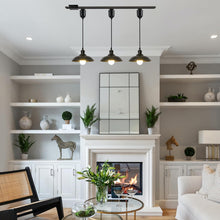 Load image into Gallery viewer, 3-Light Track Lighting Pendants Adjustable Height Vintage Decorative Fixture for Kitchen Restaurant