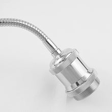 Load image into Gallery viewer, Track Light Mini E26 Base Flexibly Rotatable Light Goose Neck Silver Lamp