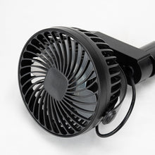 Load image into Gallery viewer, Track Mounted Black Ceiling Mini Fan With Button Switch Adjustable Angle For Home Kitchen Counter