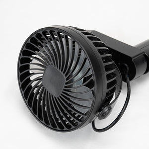 Track Mounted Black Ceiling Mini Fan With Button Switch Adjustable Angle For Home Kitchen Counter