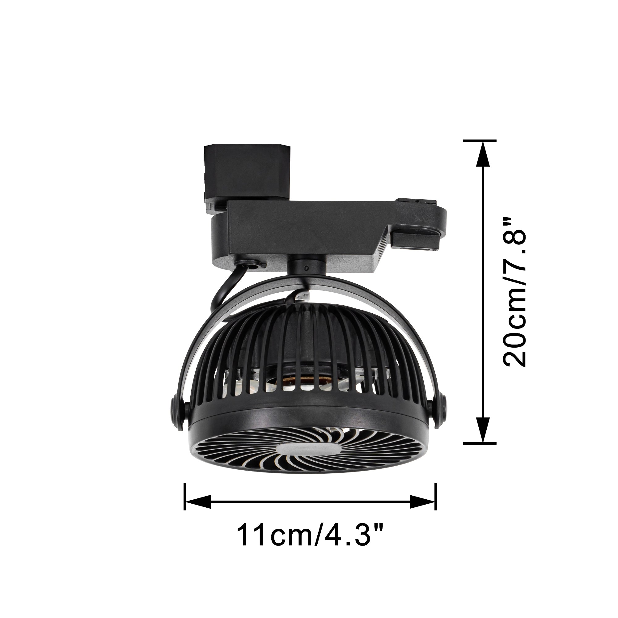 Track Fans Track Ceiling Mini Fan Easy To Install Adjustable Angle Simple Design ...