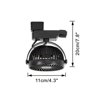 Track Ceiling Mini Fan Easy To Install Adjustable Angle Simple Design For Air Circulation