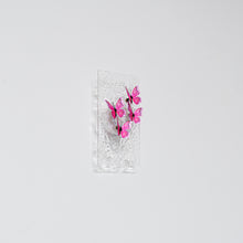 Load image into Gallery viewer, Clear Ripple Background With Cute Pink Butterfly Battery Run Remote Night Light For Bedsides Home