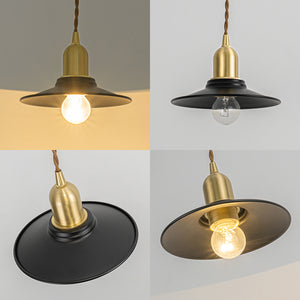 Track Mount Lighting Mini Black Shade Brass Base Pendant Kitchen Island Light