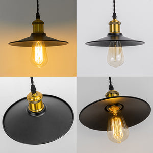 Track Light Multicolored E26 Base Black Shade Retro Metal Lamp 3.2 Ft Adjusted Height Freely