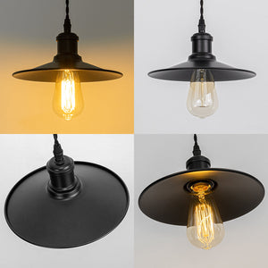 3-Pack Track Light Multicolored E26 Base Black Shade Retro Metal Lamp 3.2 Ft Adjusted Height Freely