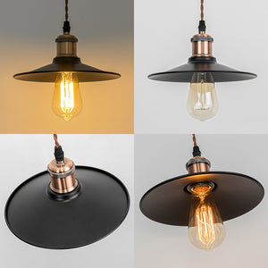 Track Light Multicolored E26 Base Black Shade Retro Metal Lamp 3.2 Ft Adjusted Height Freely