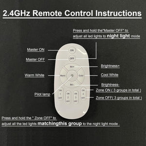 Adjustable 3-Lights Track Pendant Light by Remote Control with Stepless Dimming Indoor Island Light