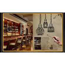 Load image into Gallery viewer, Dimmable Pendant Light Amber Industrial Vintage Stytle Customizable Track Light