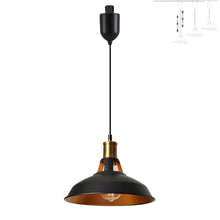 Load image into Gallery viewer, Adjustable Height Track Lighting Pendants 4 Ft Cord Interior in Gold Macaron Style Track Mount
